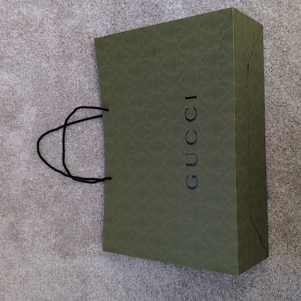 Gucci Green Shopping Tote Gift Bag Large